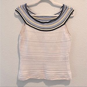 White House black market cream top